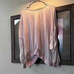 Pink See through Sweatshirt